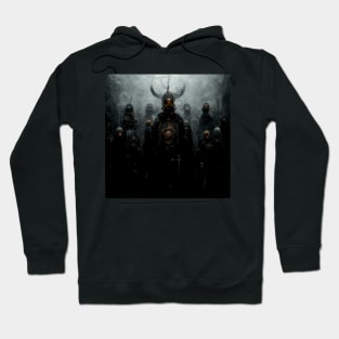 The Dark Army of the Vikings | Black and Gold Hoodie